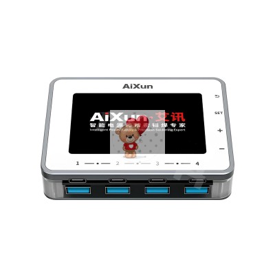 Зарядная станция Aixun PF26 (260W, 8 портов 4USB-QC3.0/4Type-C-PD, LCD)
