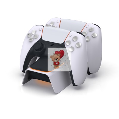 Зарядная станция для геймпада PlayStation 5 Dobe 0521B Белый