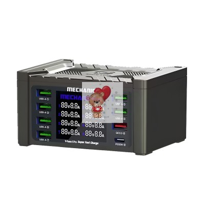 Зарядная станция Mechanic V-Power 8 Pro (110W, 8 портов 6USB/USB-QC3.0/Type-C-PD, Qi 15W) Зарядная станция Mechanic V-Power 8 Pro (110W, 8 портов 6USB/USB-QC3.0/Type-C-PD, Qi 15W)