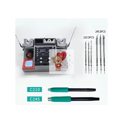 Паяльная станция Aifen A902 (T115/T210/T245) (350W, 2 канала, 3 ручки + 9 жал)