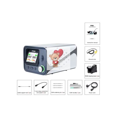 Паяльная станция i2C PDK1200 (T115/T210/T245) (300W, 2 канала, ручки T210+T245 + 2 жала)
