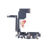 Шлейф для Apple iPhone 15 Pro на системный разъем/микрофон (черный) - Премиум Шлейф для Apple iPhone 15 Pro на системный разъем/микрофон (черный) - Премиум