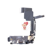 Шлейф для Apple iPhone 15 Pro на системный разъем/микрофон (синий) - Премиум