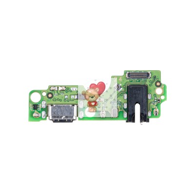 Шлейф для Tecno Spark Go 2024 (BG6) плата на системный разъем/разъем гарнитуры/микрофон - Премиум