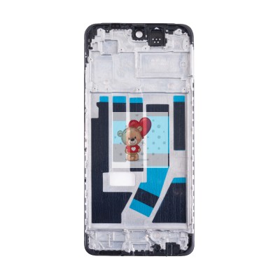 Рамка дисплея для OPPO A58 4G Черный (возможен дефект ЛКП)