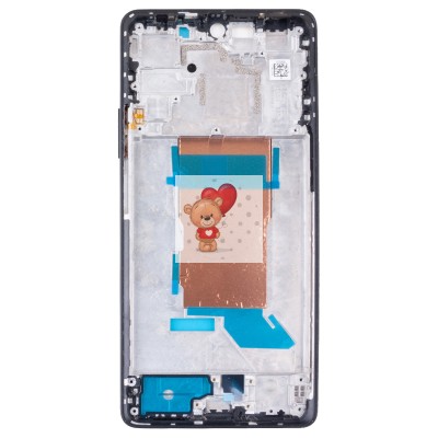Рамка дисплея для Xiaomi Poco F5 (23049PCD8G) Черный (возможен дефект ЛКП)