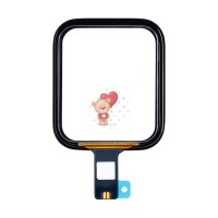 Стекло модуля для Apple Watch SE 2022 (40 мм) с тачскрином и OCA пленкой Черный - OR (Feaglet)