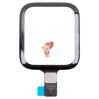 Стекло модуля для Apple Watch SE (44 мм) с тачскрином и OCA пленкой сапфировое Черный