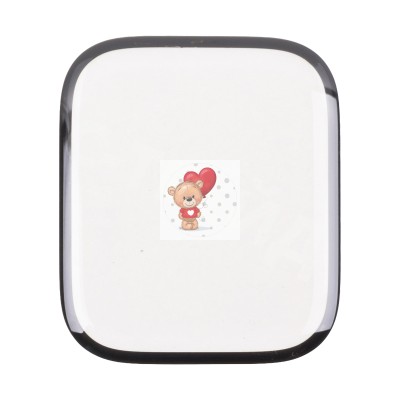 Стекло модуля для Apple Watch 8 (45 мм) сапфировое Черный