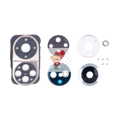 Стекло камеры для Huawei Honor 50/Huawei Honor 50 Pro в сборе с рамкой Серебро