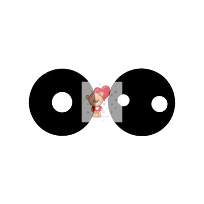 Стекло камеры для Huawei Honor X7a/Huawei Honor X7a Plus (комплект 2 шт.) Черный