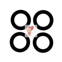 Стекло камеры для Huawei Honor X8a (комплект 4 шт.) Черный