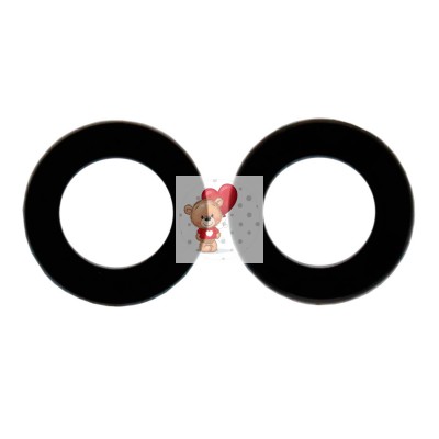 Стекло камеры для Huawei Honor 10 Lite (комплект 2 шт.) Черный