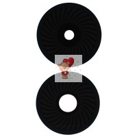 Стекло камеры для Huawei Nova 11i (комплект 2 шт.) Черный