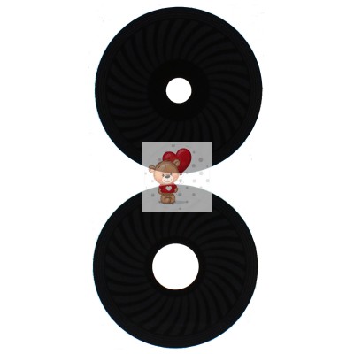 Стекло камеры для Huawei Nova 11i (комплект 2 шт.) Черный