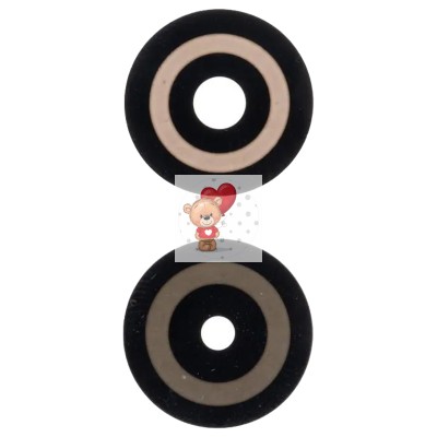 Стекло камеры для Infinix Smart 7 Plus (комплект 2 шт.) Черный