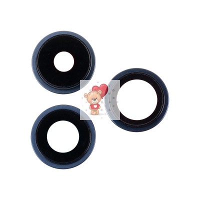 Стекло камеры для iPhone 15 Pro (комплект 3 шт.) Синий