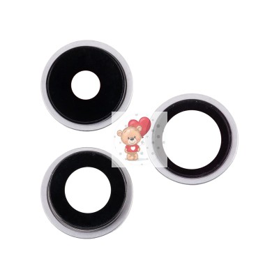 Стекло камеры для iPhone 15 Pro (комплект 3 шт.) Серый