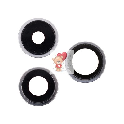 Стекло камеры для iPhone 15 Pro (комплект 3 шт.) Белый