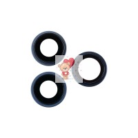 Стекло камеры для iPhone 15 Pro Max (комплект 3 шт.) Синий