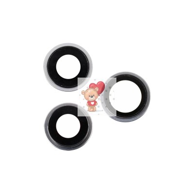 Стекло камеры для iPhone 15 Pro Max (комплект 3 шт.) Белый