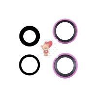 Стекло камеры для iPhone 16/iPhone 16 Plus (комплект 2 шт.) Розовый Стекло камеры для iPhone 16/iPhone 16 Plus (комплект 2 шт.) Розовый