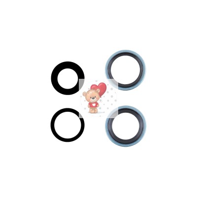 Стекло камеры для iPhone 16/iPhone 16 Plus (комплект 2 шт.) Бирюзовый