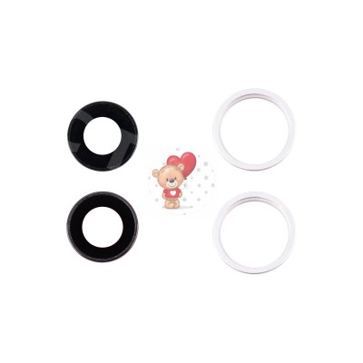 Стекло камеры для iPhone 14/iPhone 14 Plus (комплект 2 шт.) Белый