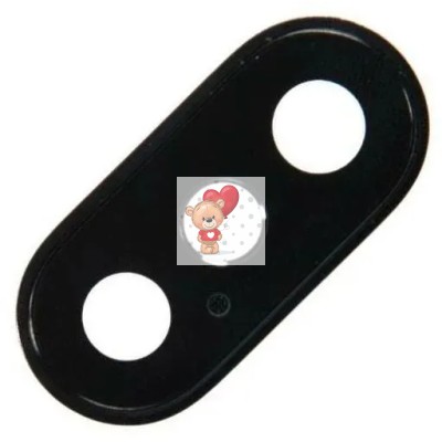 Стекло камеры для iPhone X в сборе с рамкой Черный