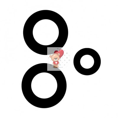 Стекло камеры для Realme 9 Pro+ (комплект 3 шт.) Черный