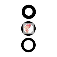 Стекло камеры для Samsung A165F Galaxy A16 4G/Samsung A166B  Galaxy A16 5G (комплект 3 шт.) Черный