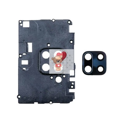 Стекло камеры для Xiaomi Redmi Note 9/Xiaomi Redmi Note 9S в сборе с рамкой Черный Стекло камеры для Xiaomi Redmi Note 9/Xiaomi Redmi Note 9S в сборе с рамкой Черный