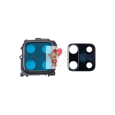 Стекло камеры для Xiaomi Redmi Note 9 Pro в сборе с рамкой Черный Стекло камеры для Xiaomi Redmi Note 9 Pro в сборе с рамкой Черный