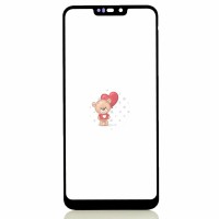 Стекло модуля для Asus ZB633KL в сборе с OCA пленкой Черный - OR (Mitsubishi)