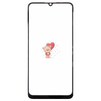 Стекло модуля для Huawei Honor 9A в сборе с OCA пленкой Черный - OR (Mitsubishi)