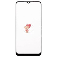 Стекло модуля для Huawei Honor X8 5G в сборе с OCA пленкой Черный - OR (Mitsubishi)