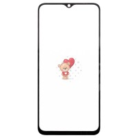 Стекло модуля для Huawei Honor X6a в сборе с OCA пленкой Черный - OR (Mitsubishi)