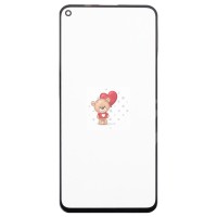 Стекло модуля для Huawei Nova 5T в сборе с OCA пленкой Черный - OR (Mitsubishi)