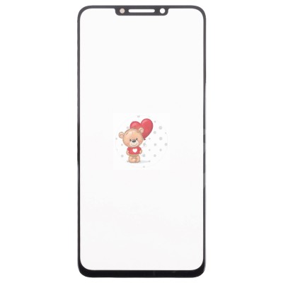 Стекло модуля для Huawei Nova Y91 в сборе с OCA пленкой Черный - OR (Mitsubishi)