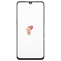 Стекло модуля для Infinix Note 12 в сборе с OCA пленкой Черный - OR (Mitsubishi)