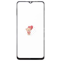 Стекло модуля для Infinix Smart 7 в сборе с OCA пленкой Черный - OR (Mitsubishi)