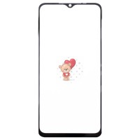 Стекло модуля для Infinix Smart 7 Plus в сборе с OCA пленкой Черный - OR (Mitsubishi)