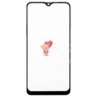 Стекло модуля для Realme 3 в сборе с OCA пленкой Черный - OR (Mitsubishi)