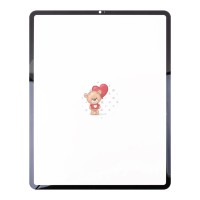 Стекло модуля для Apple iPad Pro 12.9" 2021 в сборе с OCA пленкой Черный - OR (Mitsubishi)