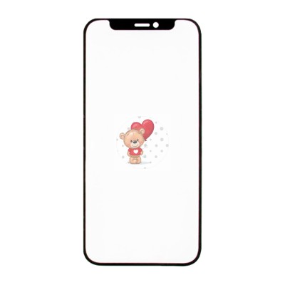 Стекло модуля для Apple iPhone 12 Pro в сборе с OCA пленкой Черный - OR (Feaglet)