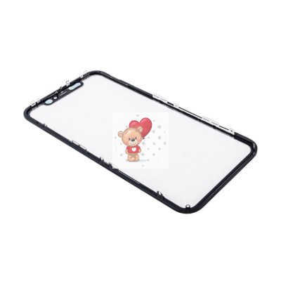 Стекло модуля для Apple iPhone 11 в сборе с рамкой и OCA пленкой Черный - OR (Mitsubishi)