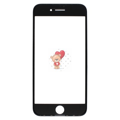 Стекло модуля для Apple iPhone 7 в сборе с рамкой и OCA пленкой Черный - OR (Mitsubishi) Стекло модуля для Apple iPhone 7 в сборе с рамкой и OCA пленкой Черный - OR (Mitsubishi)