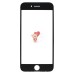 Стекло модуля для Apple iPhone 7 в сборе с рамкой и OCA пленкой Черный - OR (Mitsubishi)