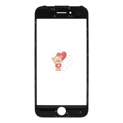 Стекло модуля для Apple iPhone 7 в сборе с рамкой и OCA пленкой Черный - OR (Mitsubishi) Стекло модуля для Apple iPhone 7 в сборе с рамкой и OCA пленкой Черный - OR (Mitsubishi)