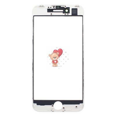 Стекло модуля для Apple iPhone 7 в сборе с рамкой и OCA пленкой Белый - OR (Mitsubishi) Стекло модуля для Apple iPhone 7 в сборе с рамкой и OCA пленкой Белый - OR (Mitsubishi)